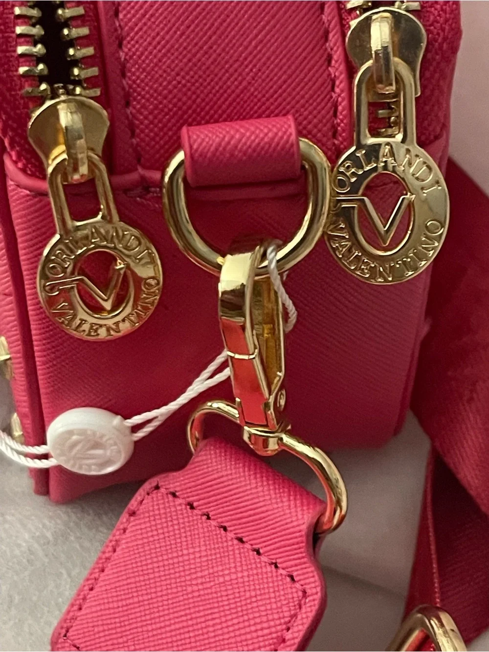 Valentino Orlandi pink camera bag new